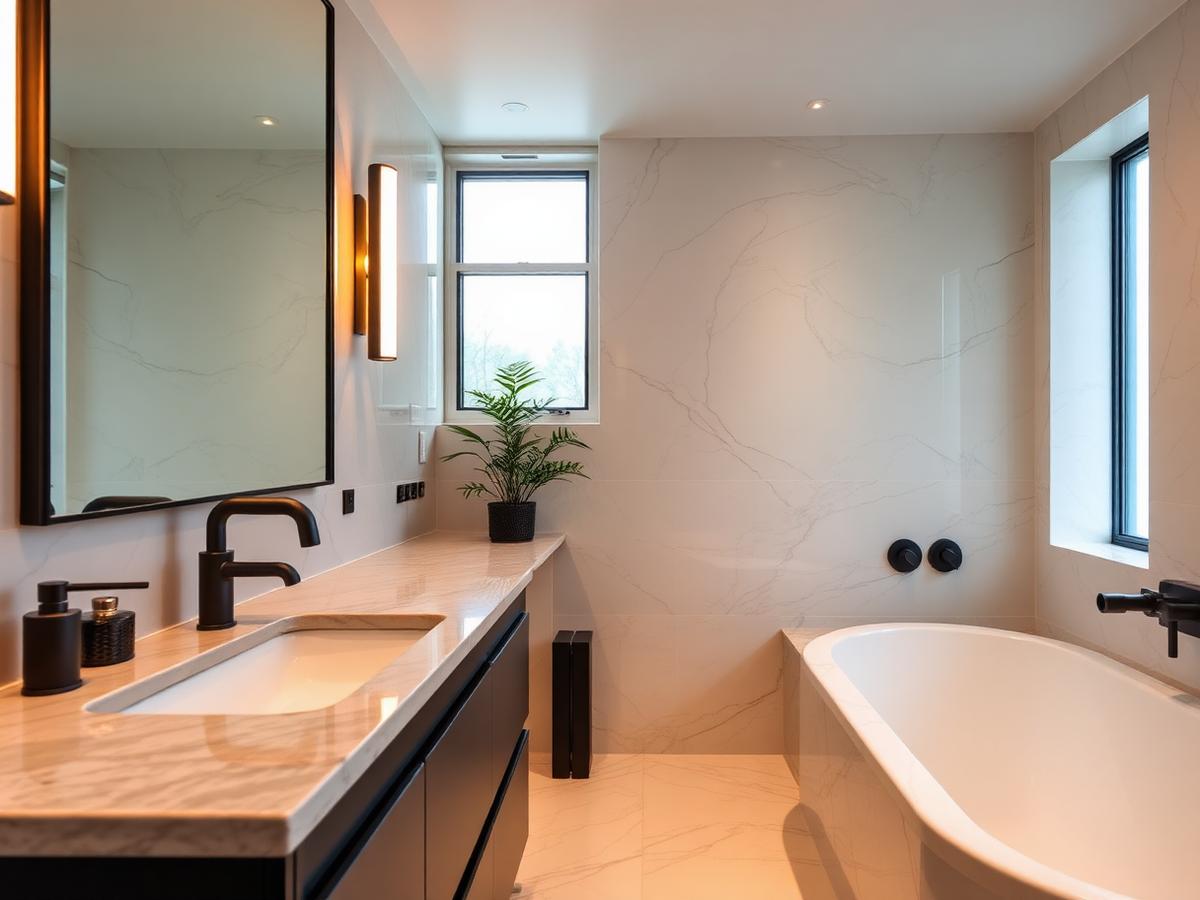Salle de bain épurée